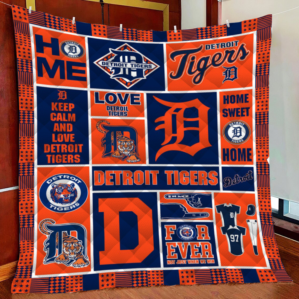 Detroit Ti Fleece Blanket Quilt Blanket