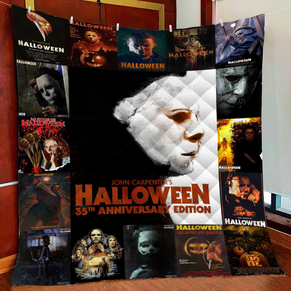 Halloween Fleece Blanket Quilt Blanket