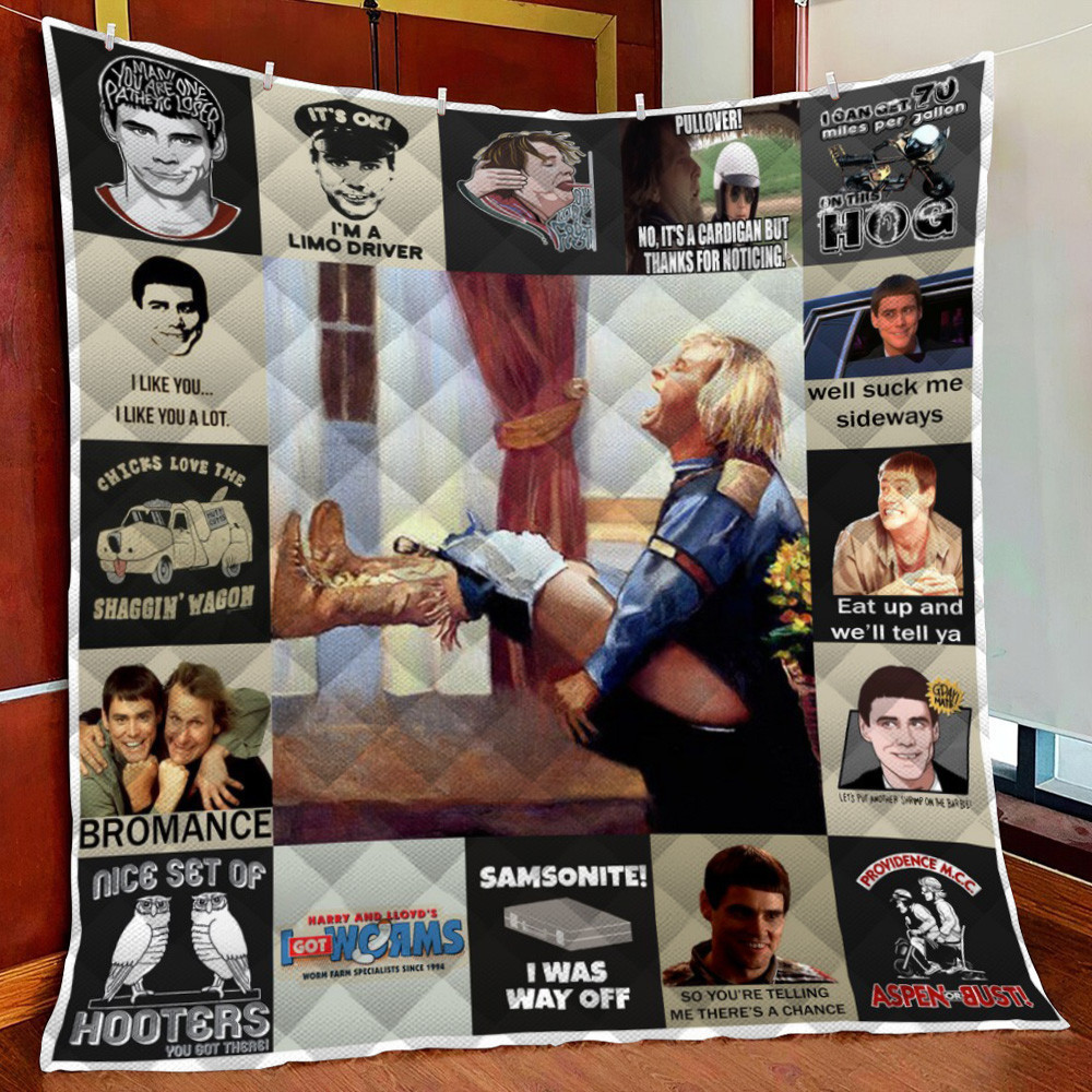 Dd ?C Dumb And Dumber ?C Jim Carrey Mo Fleece Blanket Quilt Blanket