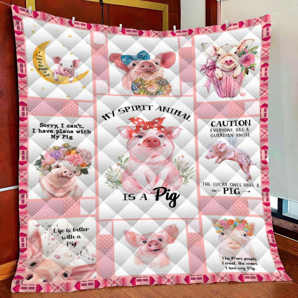 I Love Fleece Blanket Quilt Blanket