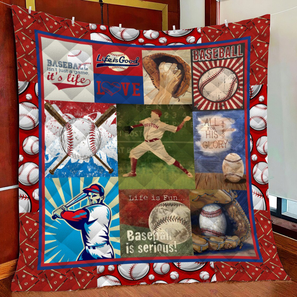 Basebal Ser Fleece Blanket Quilt Blanket