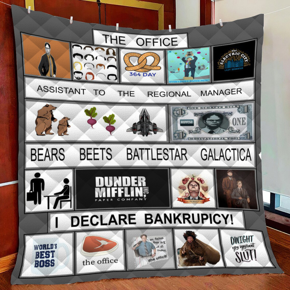 The Office Dunder Mifflin Paper Companyfleece Blanket Quilt Blanket