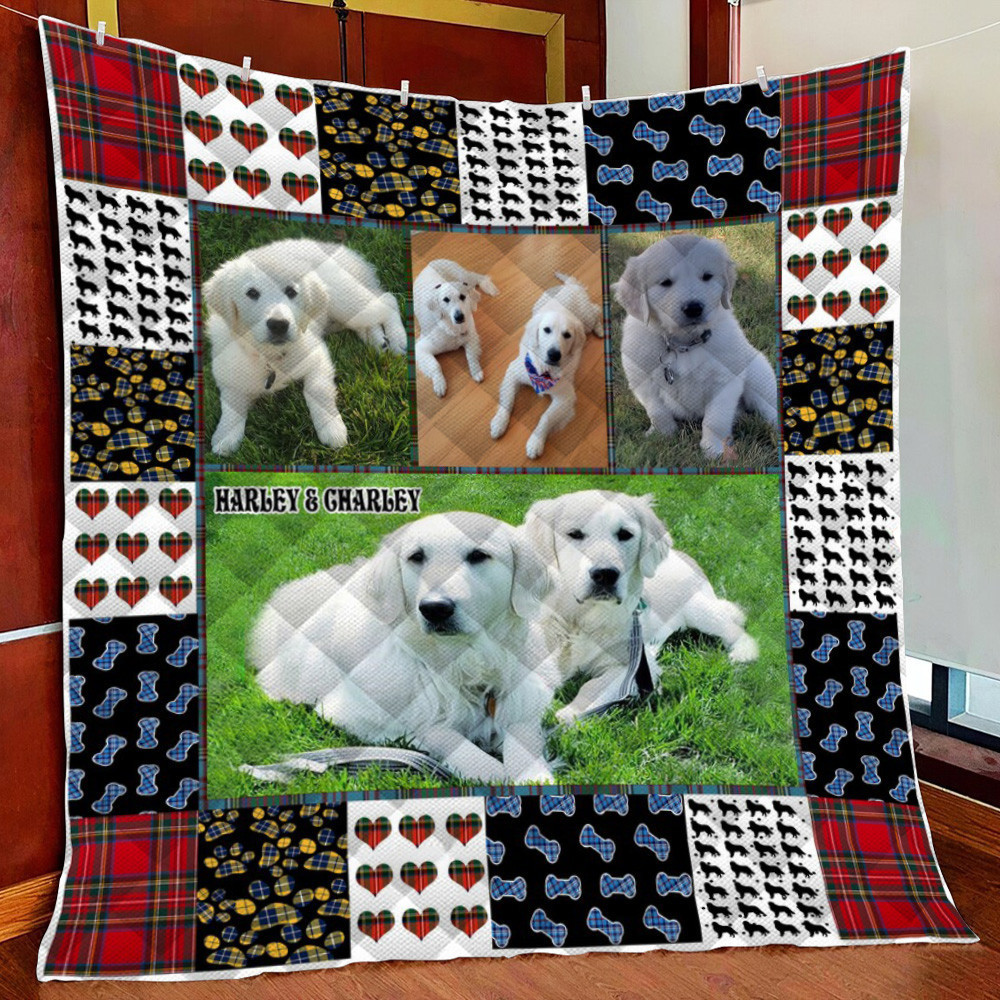 Golden Retriever Prenium Fleece Blanket Quilt Blanket