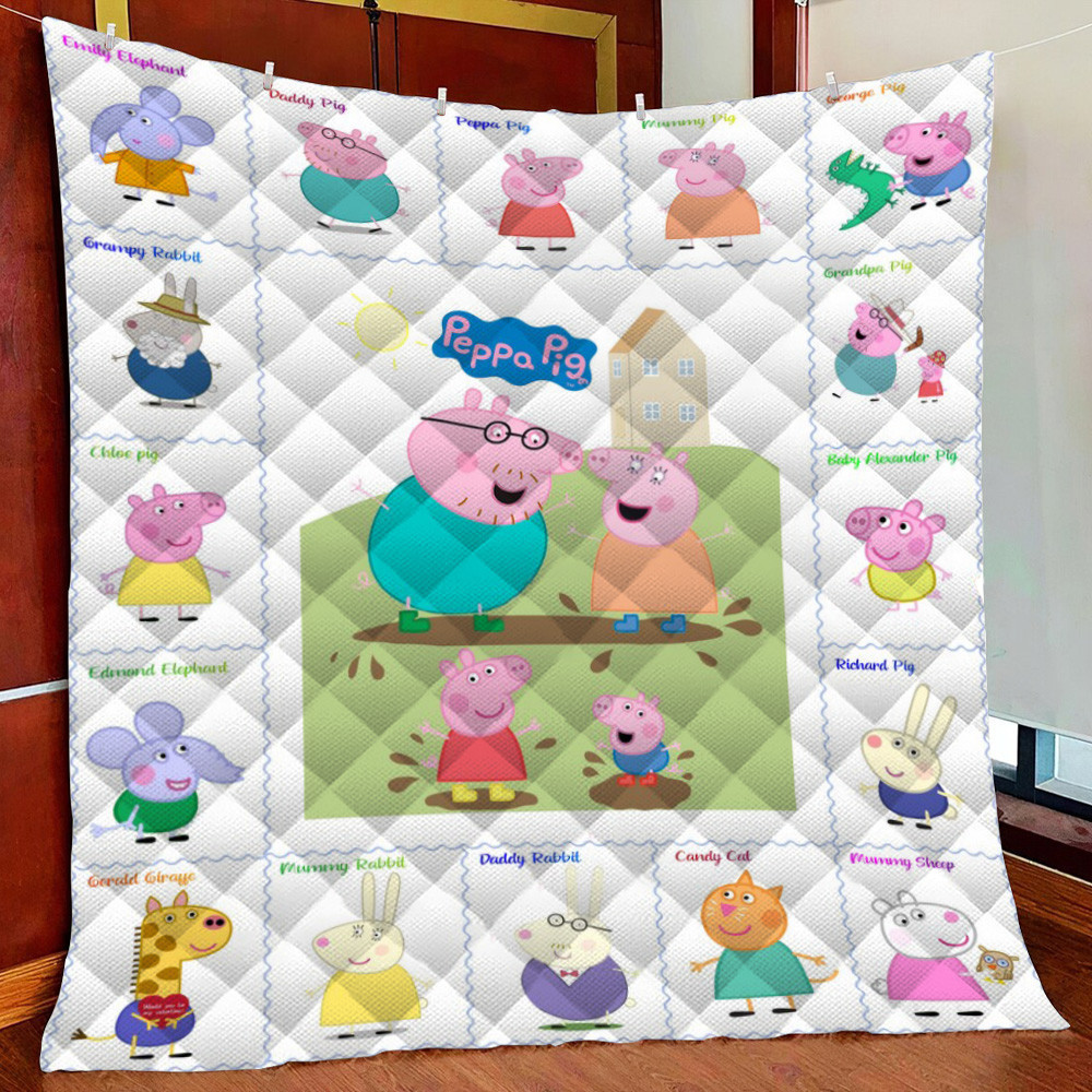 Peppa Fleece Blanket Quilt Blanket For Bed