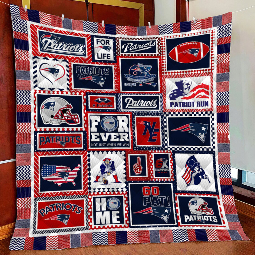 New England Patr Fleece Blanket Quilt Blanket