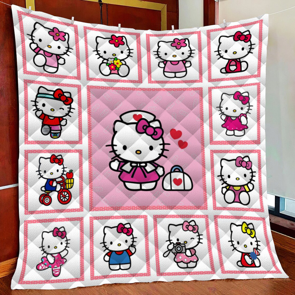 Hello Kitty Fleece Blanket Quilt Blanket For Bed