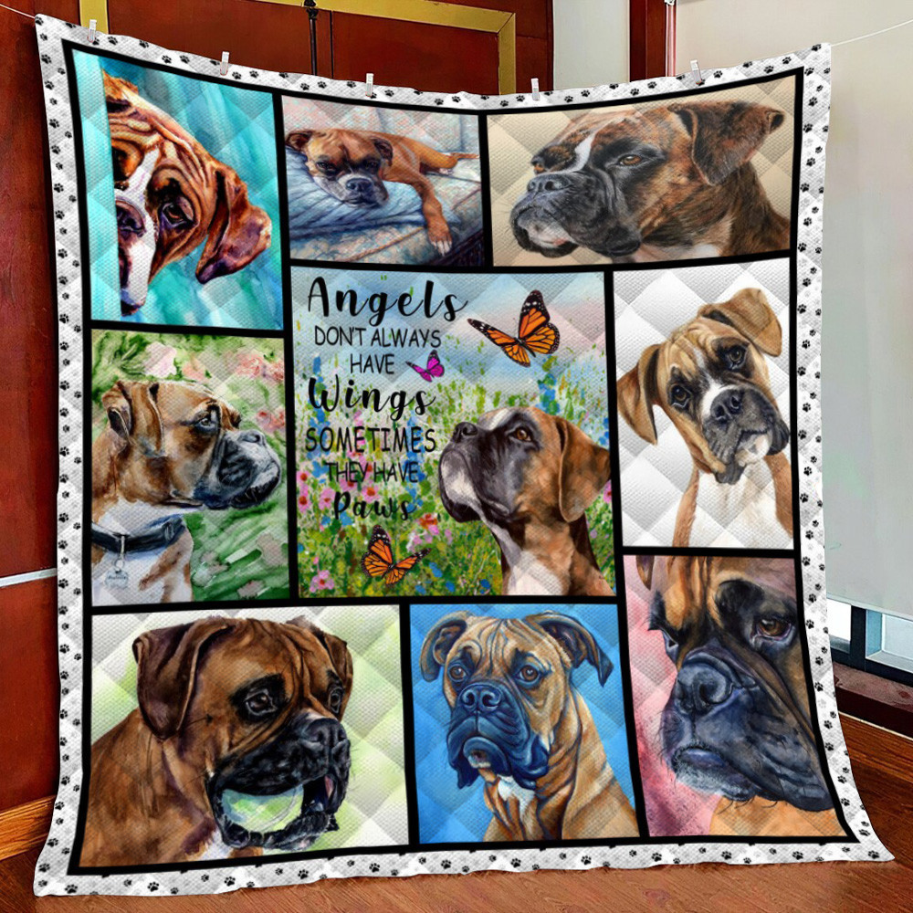 Boxer Fleece Blanket Quilt Blanket