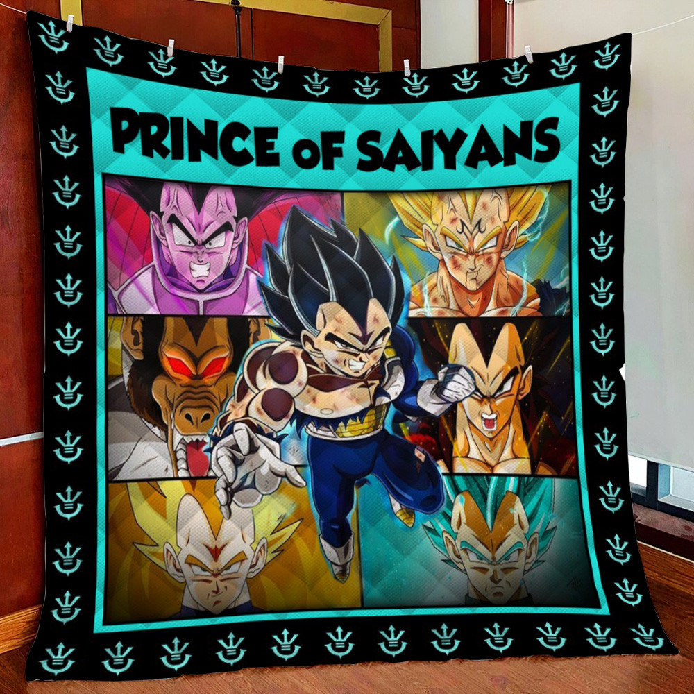 Vegeta Evolution For Amine Fleece Blanket Quilt Blanket