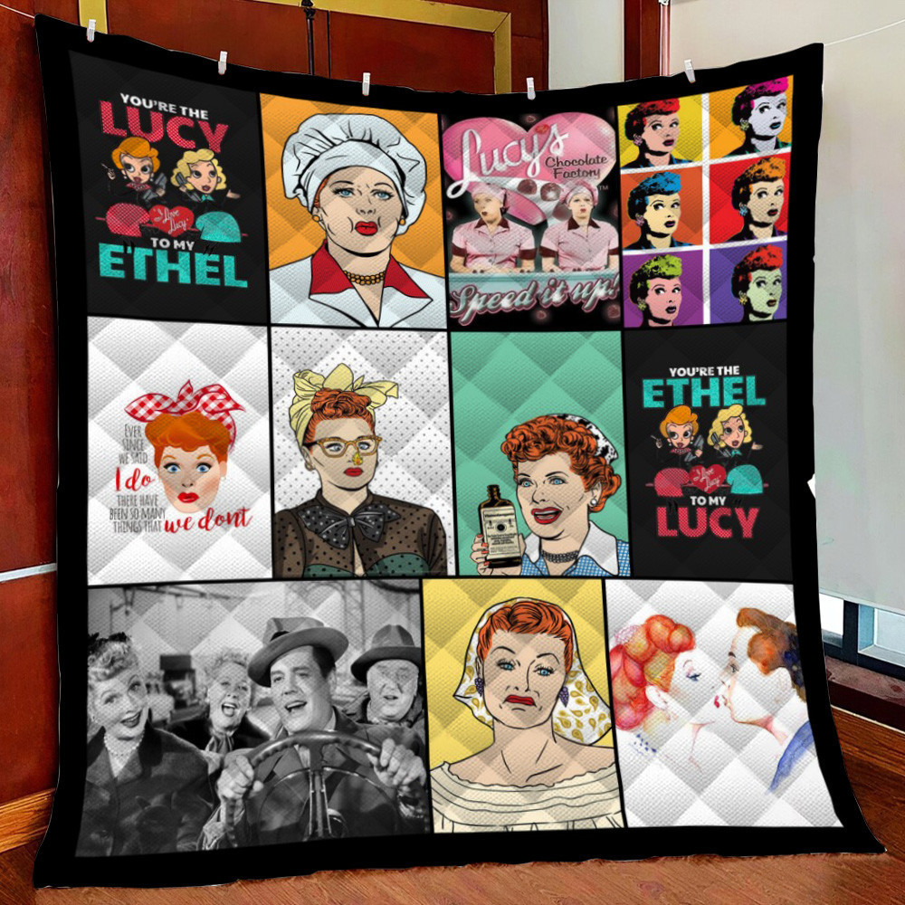 I Love Lucy Fleece Blanket Quilt Blanket