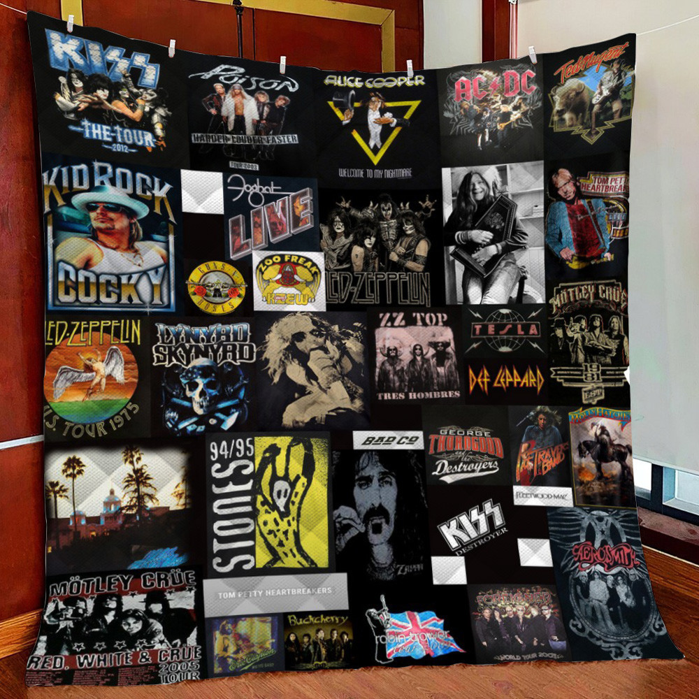sic Rock B Fleece Blanket Quilt Blanket