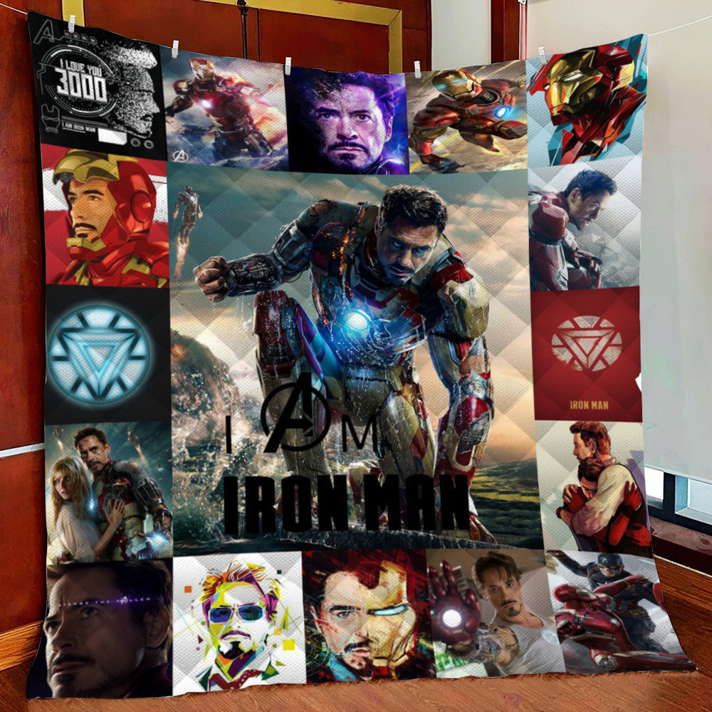 Iron Man Fleece Blanket Quilt Blanket