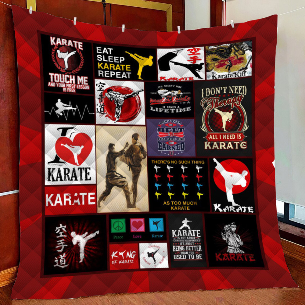 Karate Fleece Blanket Quilt Blanket