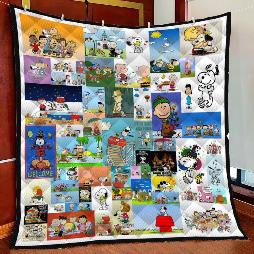Snoopy 04 Fleece Blanket Quilt Blanket
