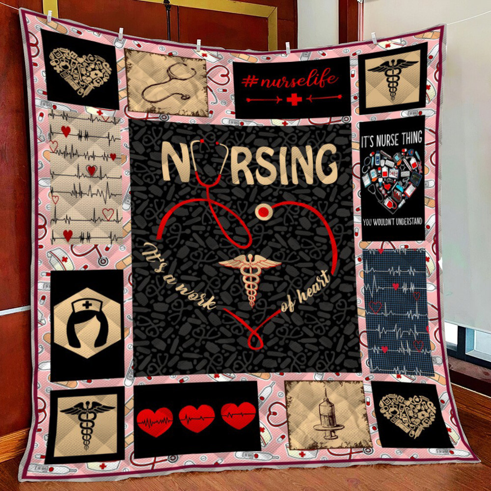 ing Work Of Heart Premium Fleece Blanket Quilt Blanket