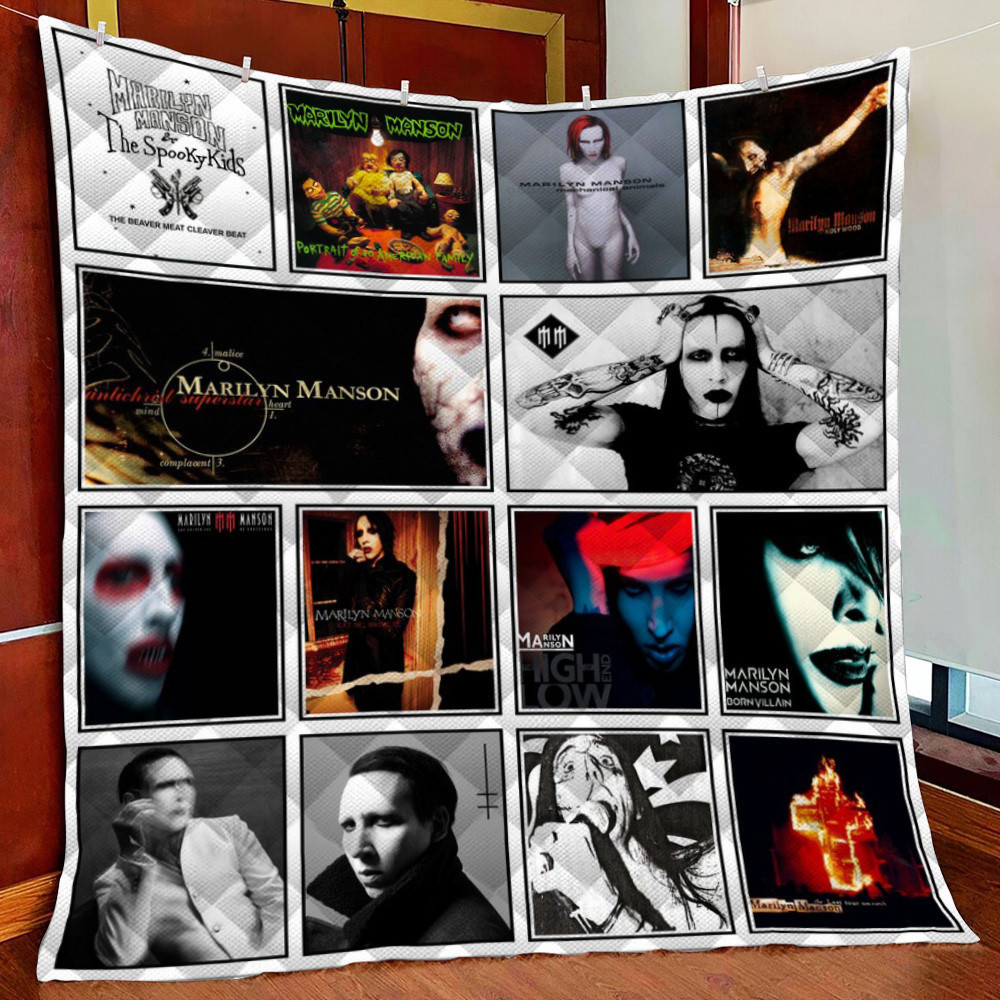 Marilyn on Fleece Blanket Quilt Blanket