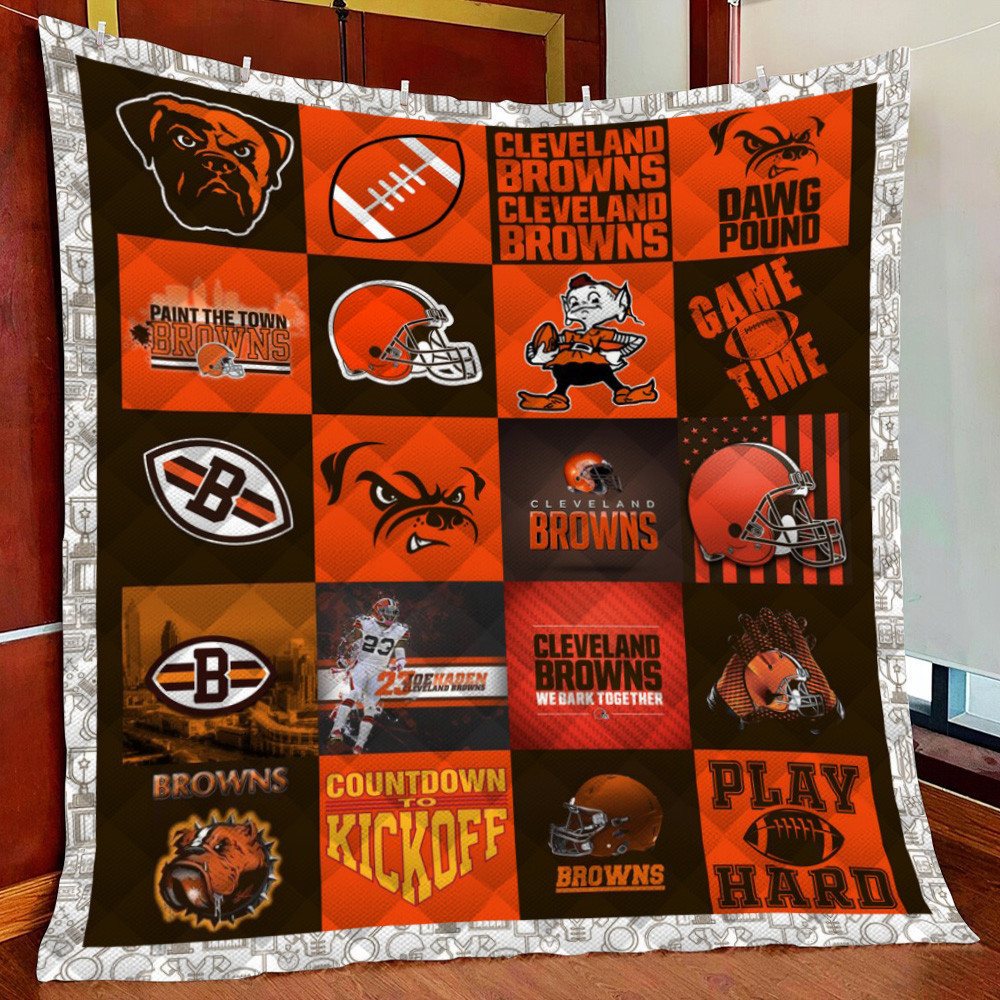 Cleveland Br Fleece Blanket Quilt Blanket
