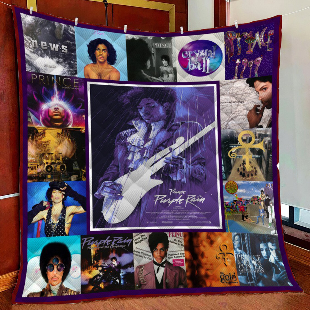Prince Purple Fleece Blanket Quilt Blanket