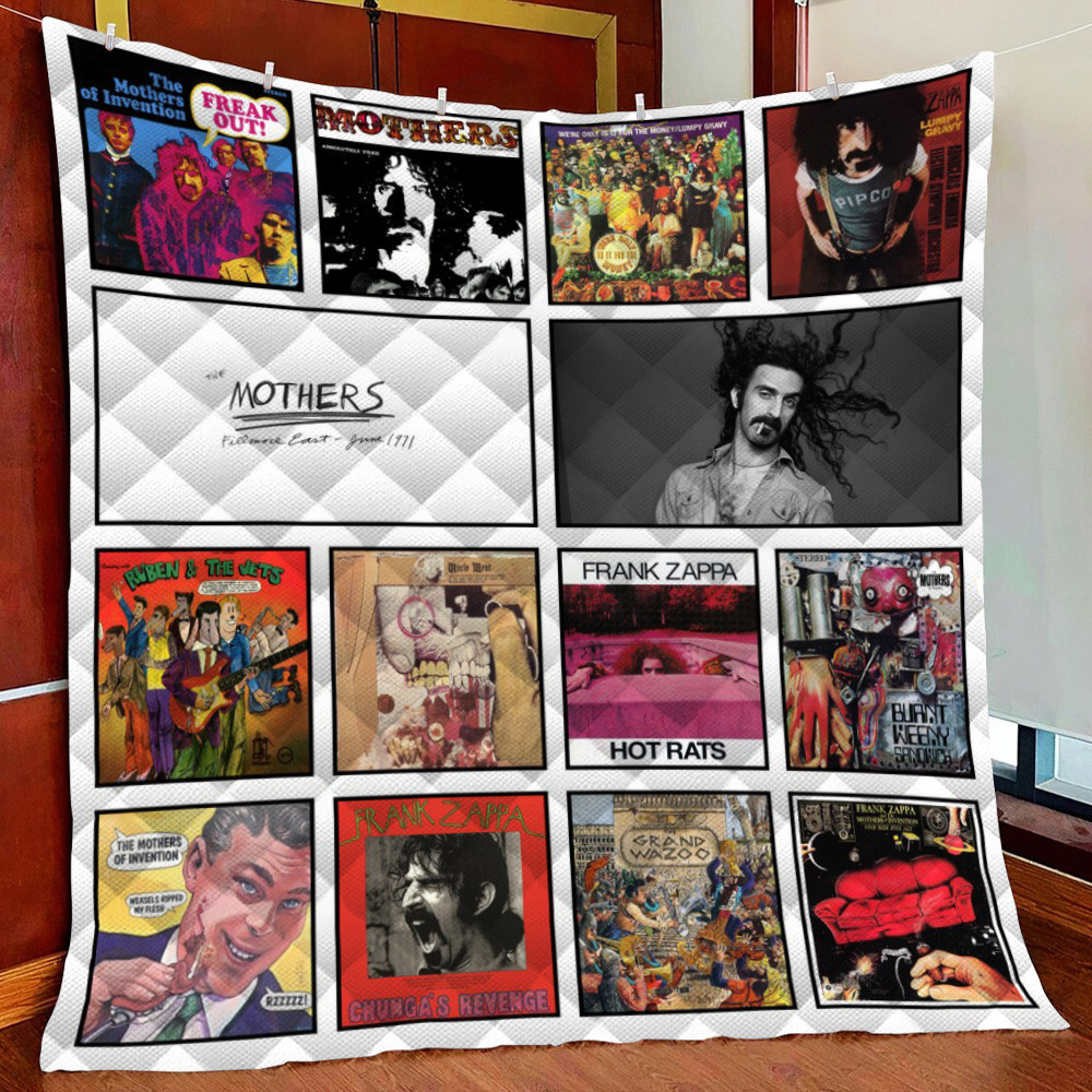 Frank Zappa Fleece Blanket Quilt Blanket