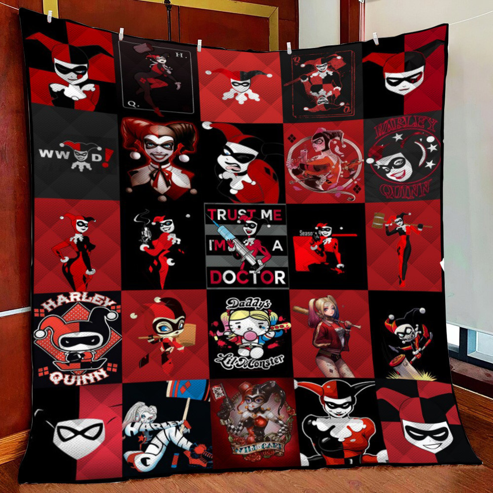 Harley Quinn Fleece Blanket Quilt Blanket