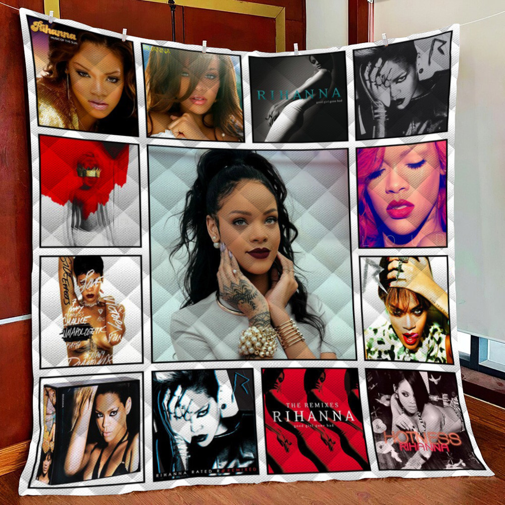Rihanna Fleece Blanket Quilt Blanket