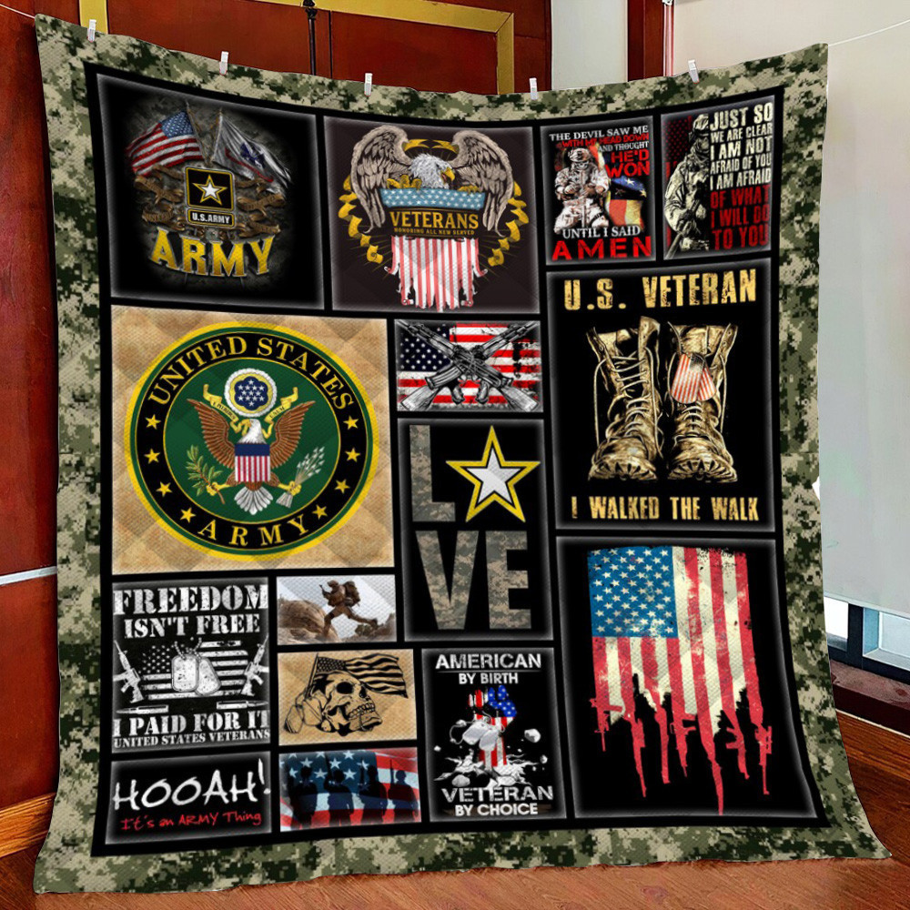 Veteran Th103 Fleece Blanket Quilt Blanket