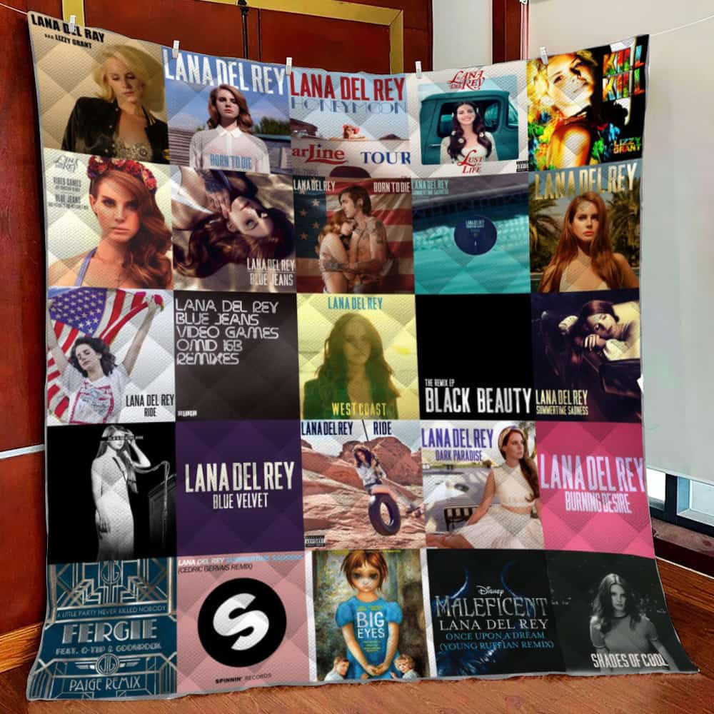 Lana Del Rey Fleece Blanket Quilt Blanket