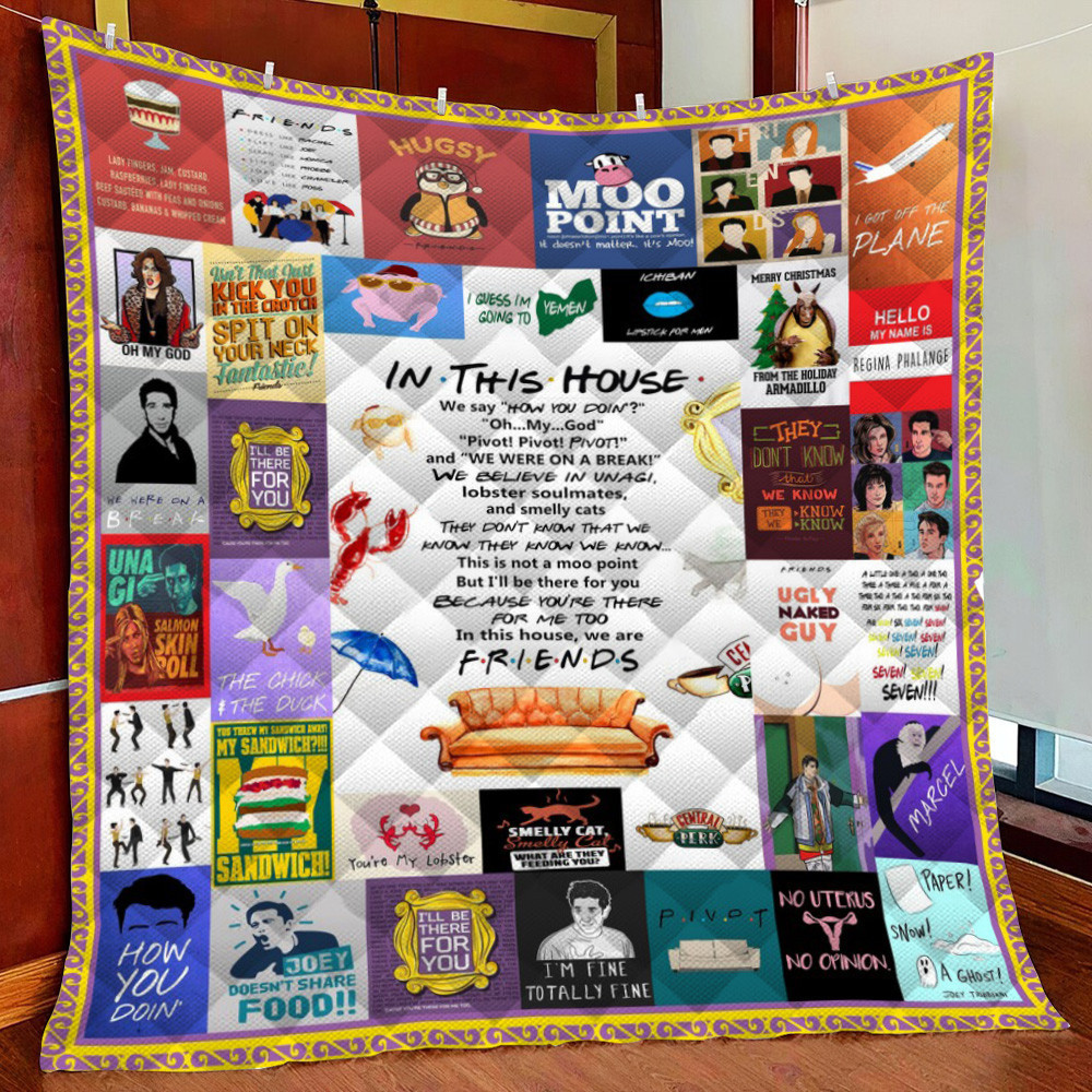 Fri Collage Fleece Blanket Quilt Blanket For Bed