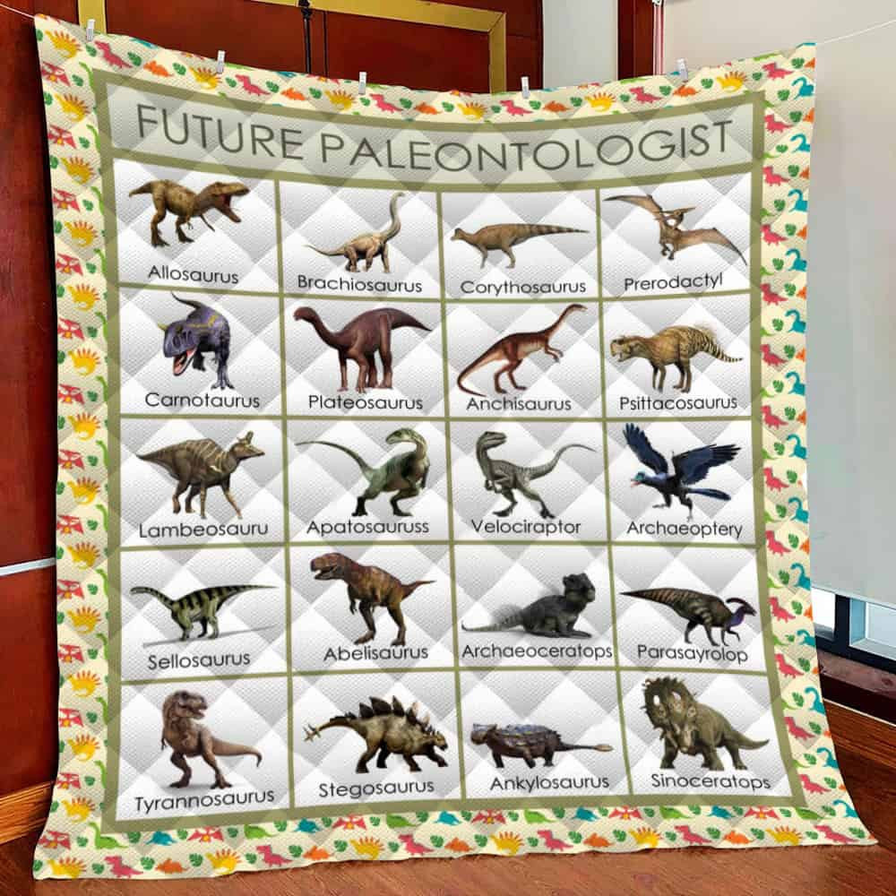Future Paleontolt Daur Fleece Blanket Quilt Blanket