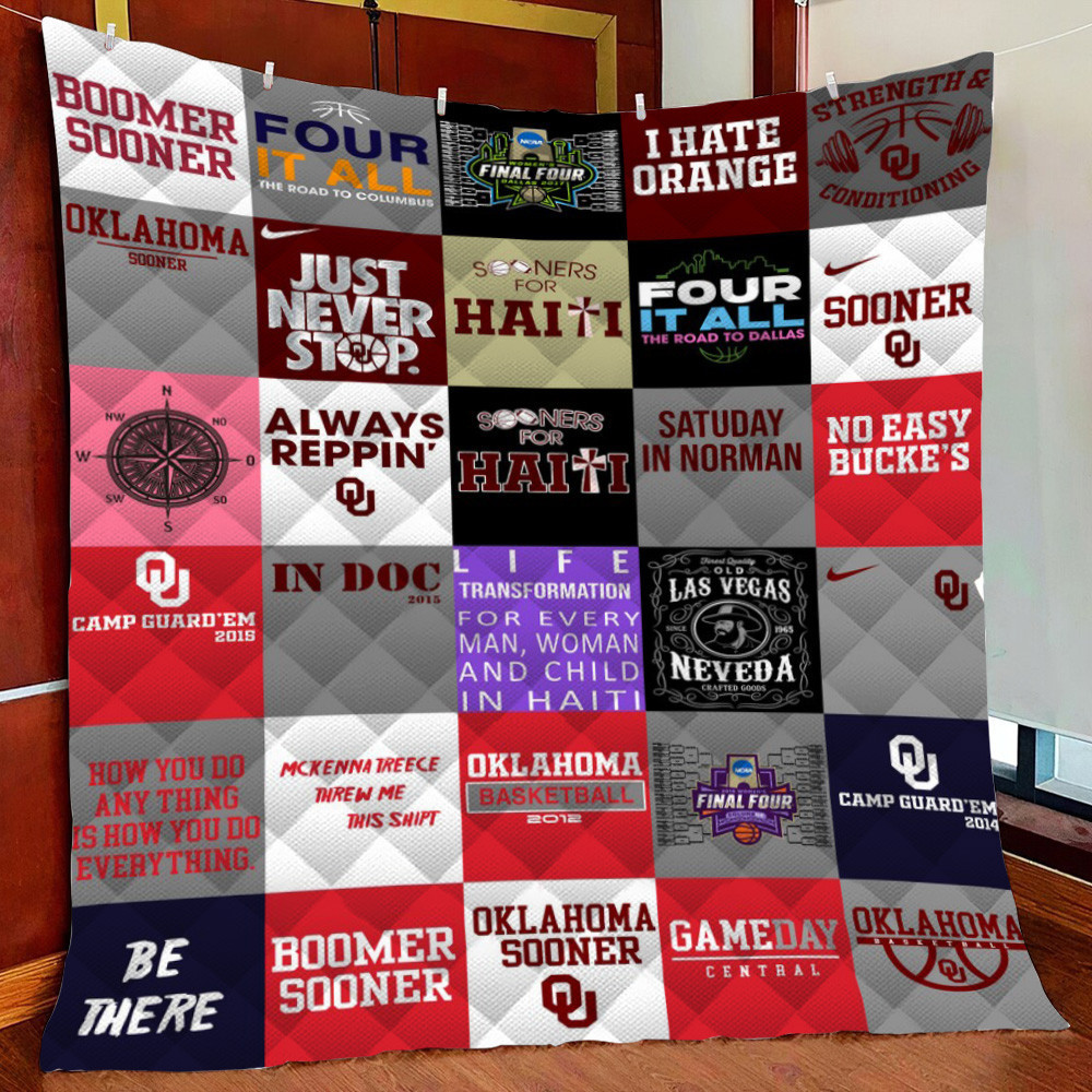 Oklahooo Football Fleece Blanket Quilt Blanket