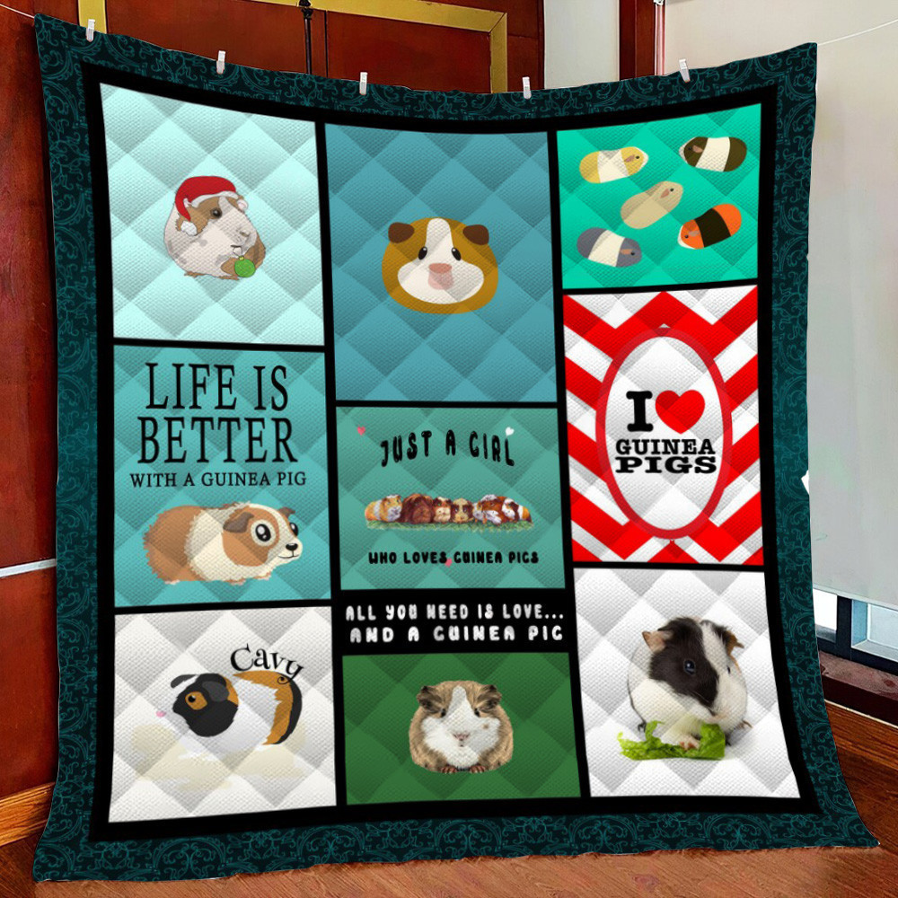 Guinea Pig Fleece Blanket Quilt Blanket For Bed