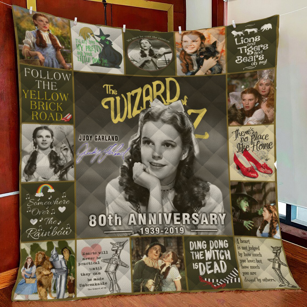 The Wizard Of Ozomewhere 80Th Fleece Blanket Quilt Blanket