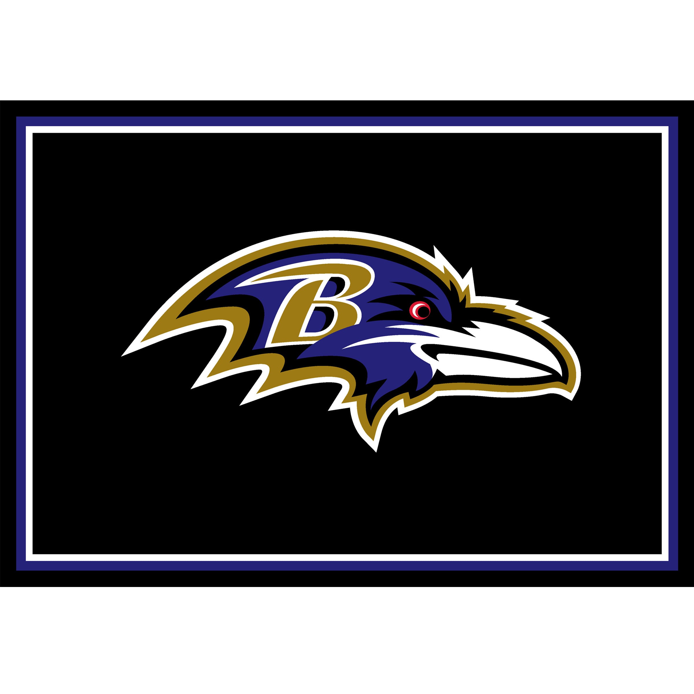 Nfl Baltimore Ravens Entry Mat And Area Rug 