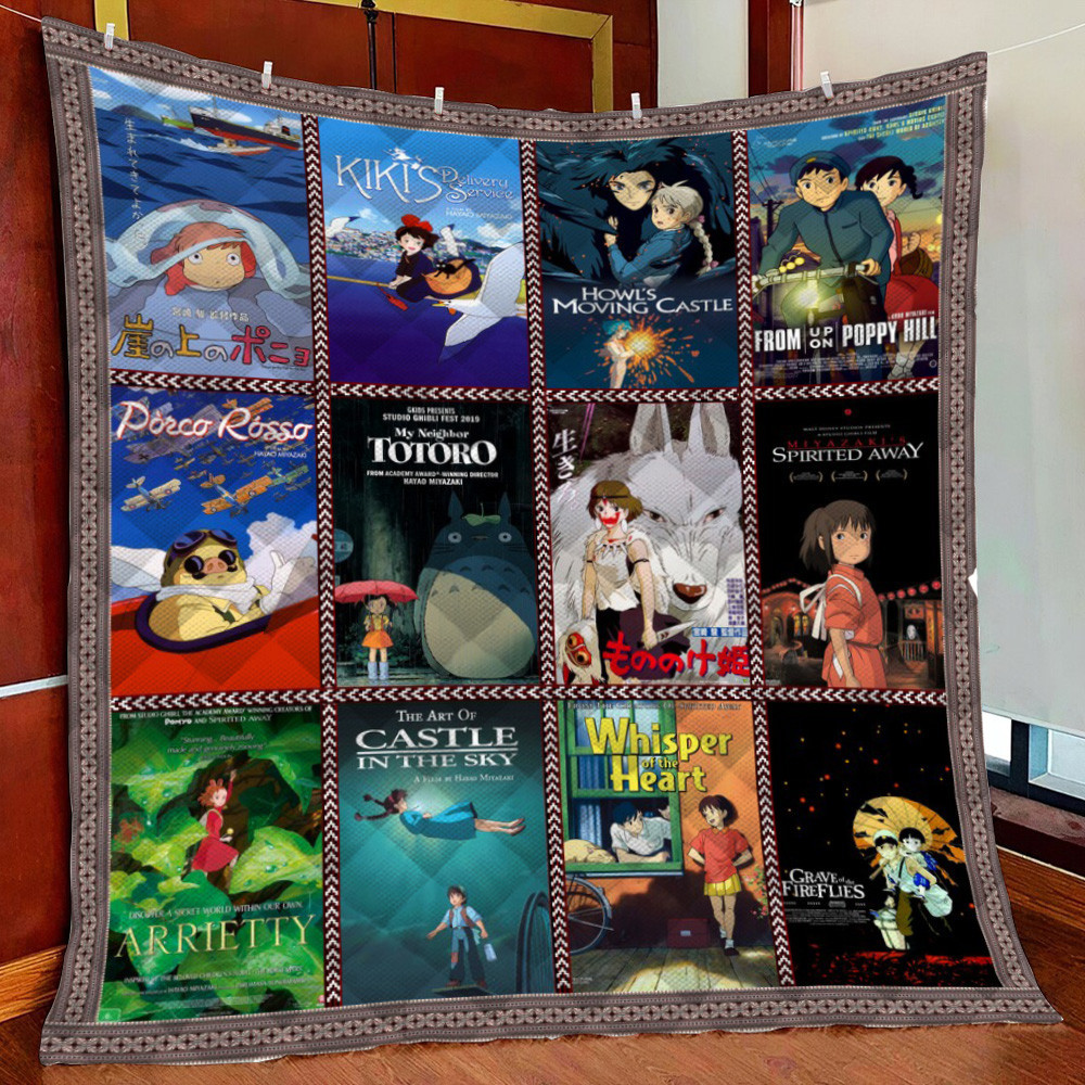 Ghibli Mo Fleece Blanket Quilt Blanket