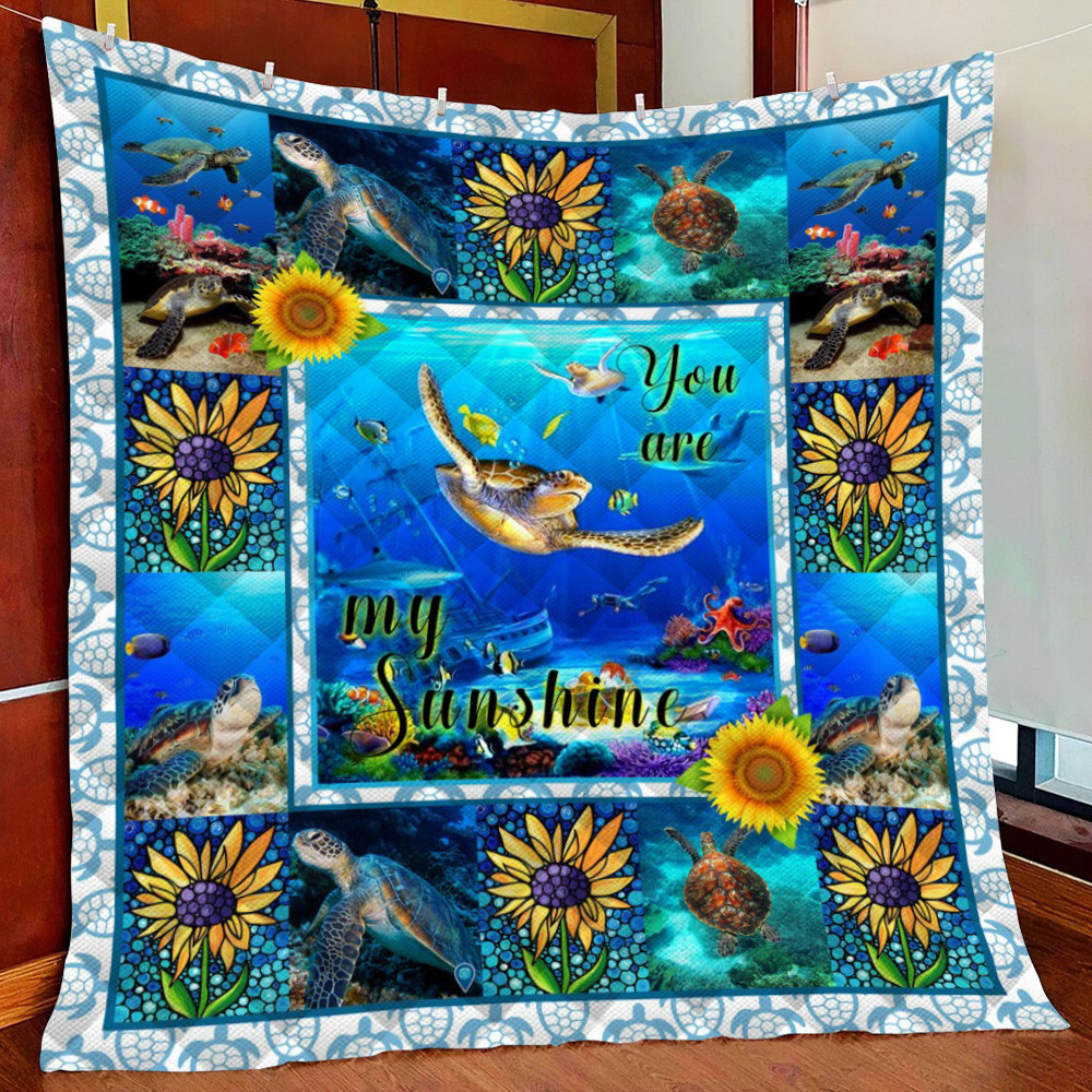 Turtle ?C You Are unshine Fleece Blanket Quilt Blanket For Bed