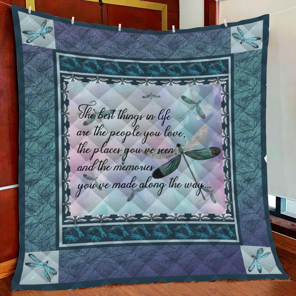 Dragonfly Thet Th In Life Fleece Blanket Quilt Blanket