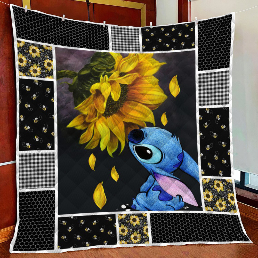 Stitch Wiunflo Fleece Blanket Quilt Blanket