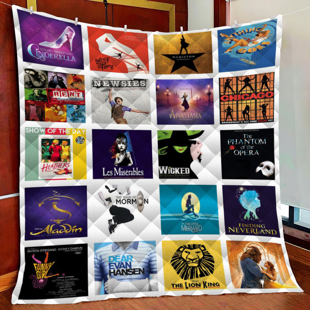 Broadway Fleece Blanket Quilt Blanket For Bed