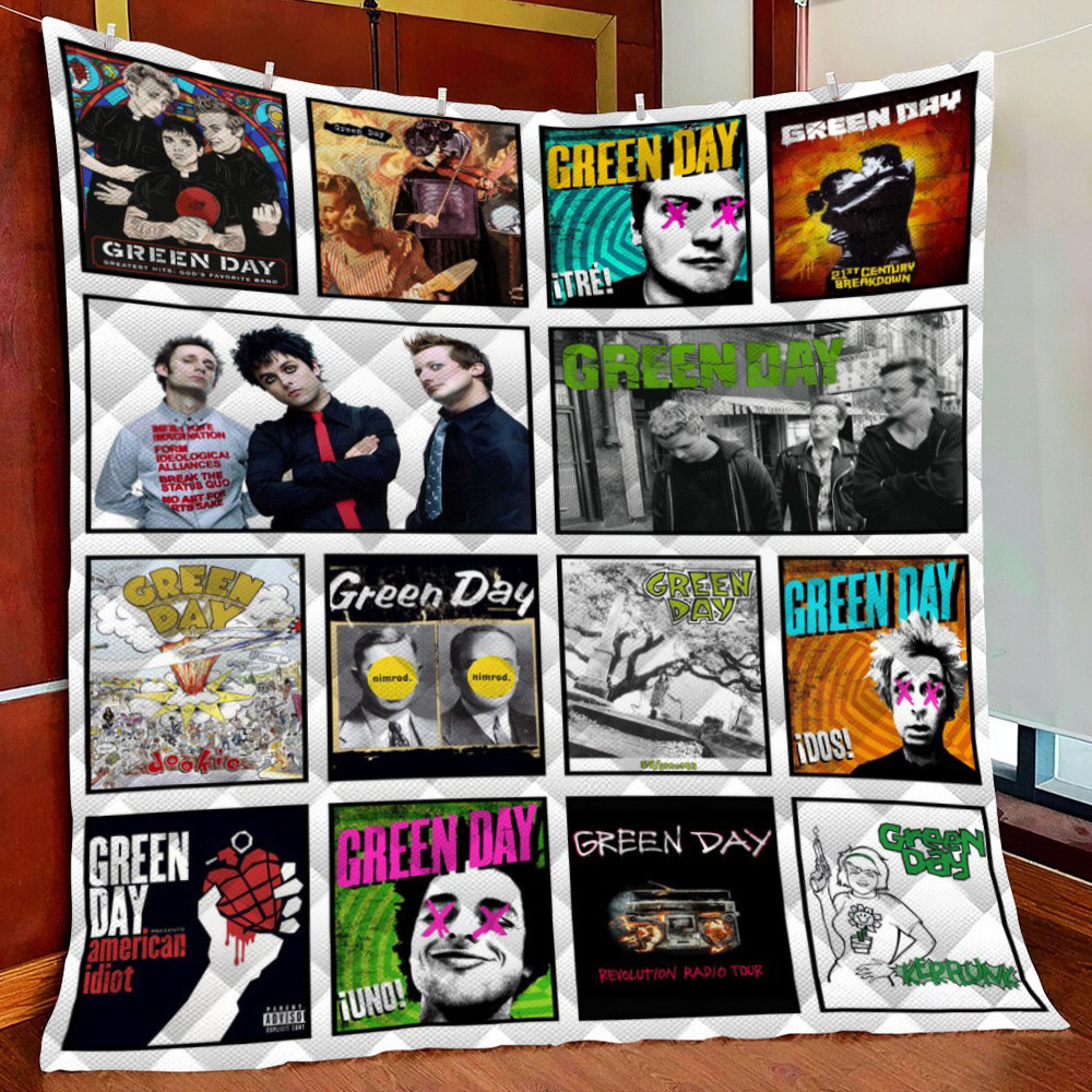 Green Day Album 1 Fleece Blanket Quilt Blanket