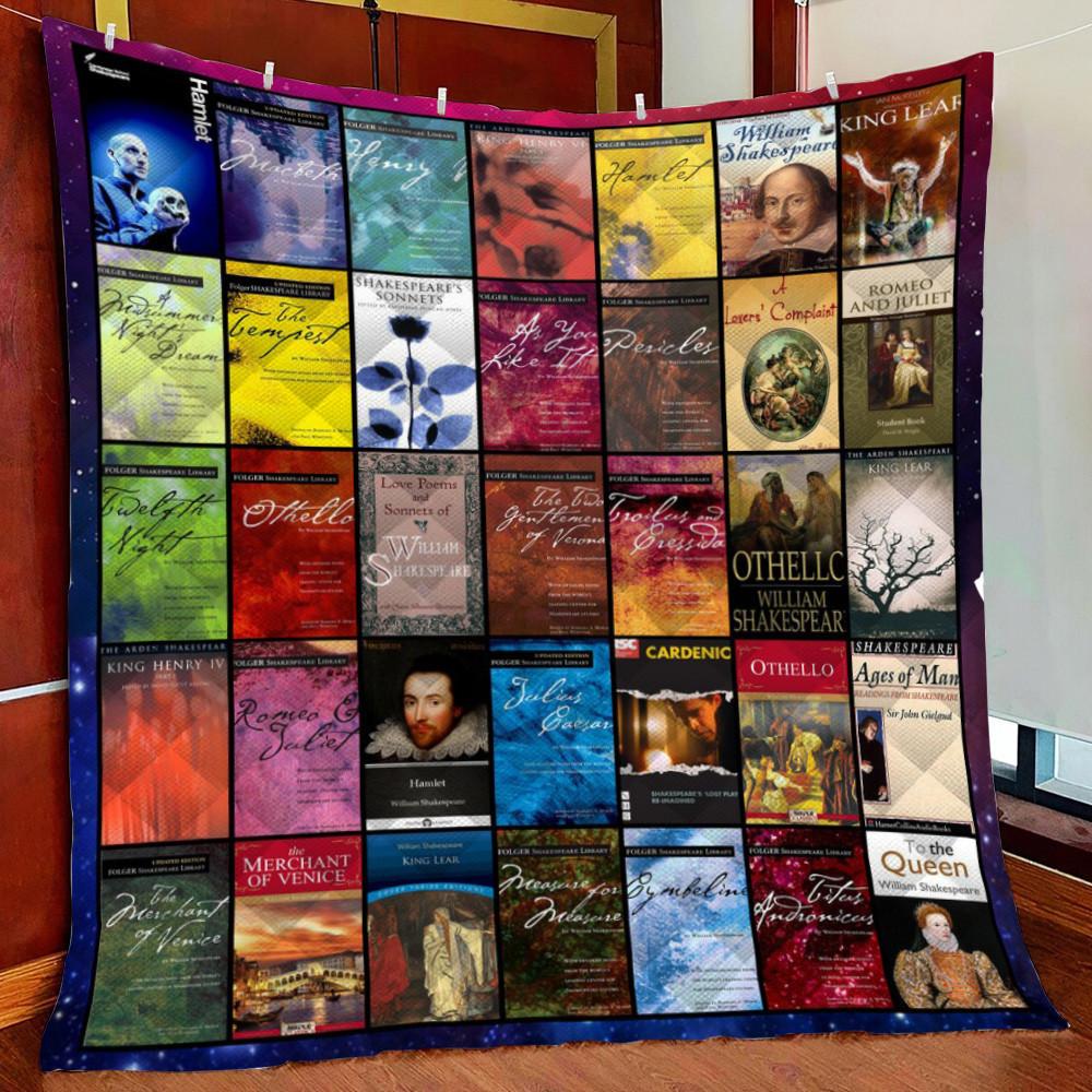 Willihpeare Collection Fleece Blanket Quilt Blanket