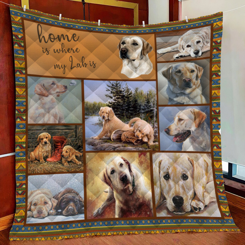 Labrador Retriever 10 Fleece Blanket Quilt Blanket