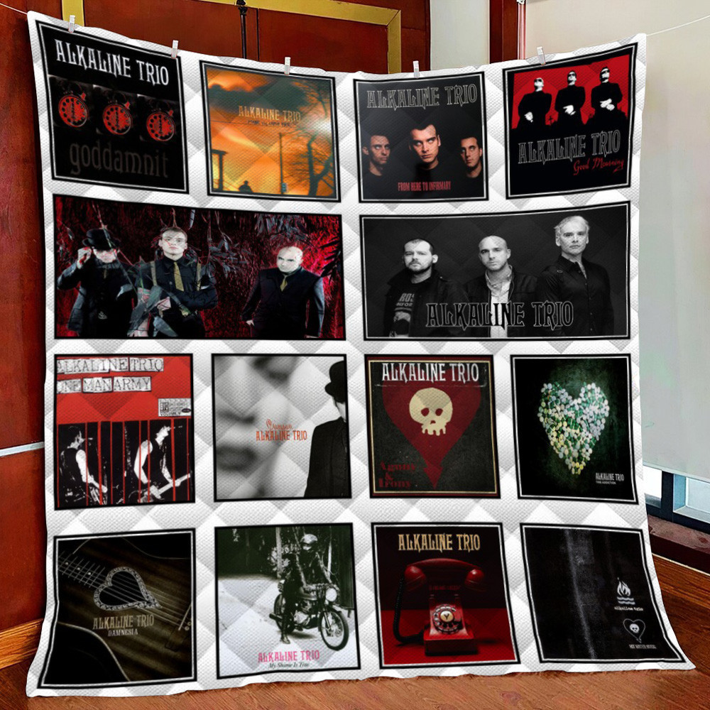 Alkaline Trio Fleece Blanket Quilt Blanket
