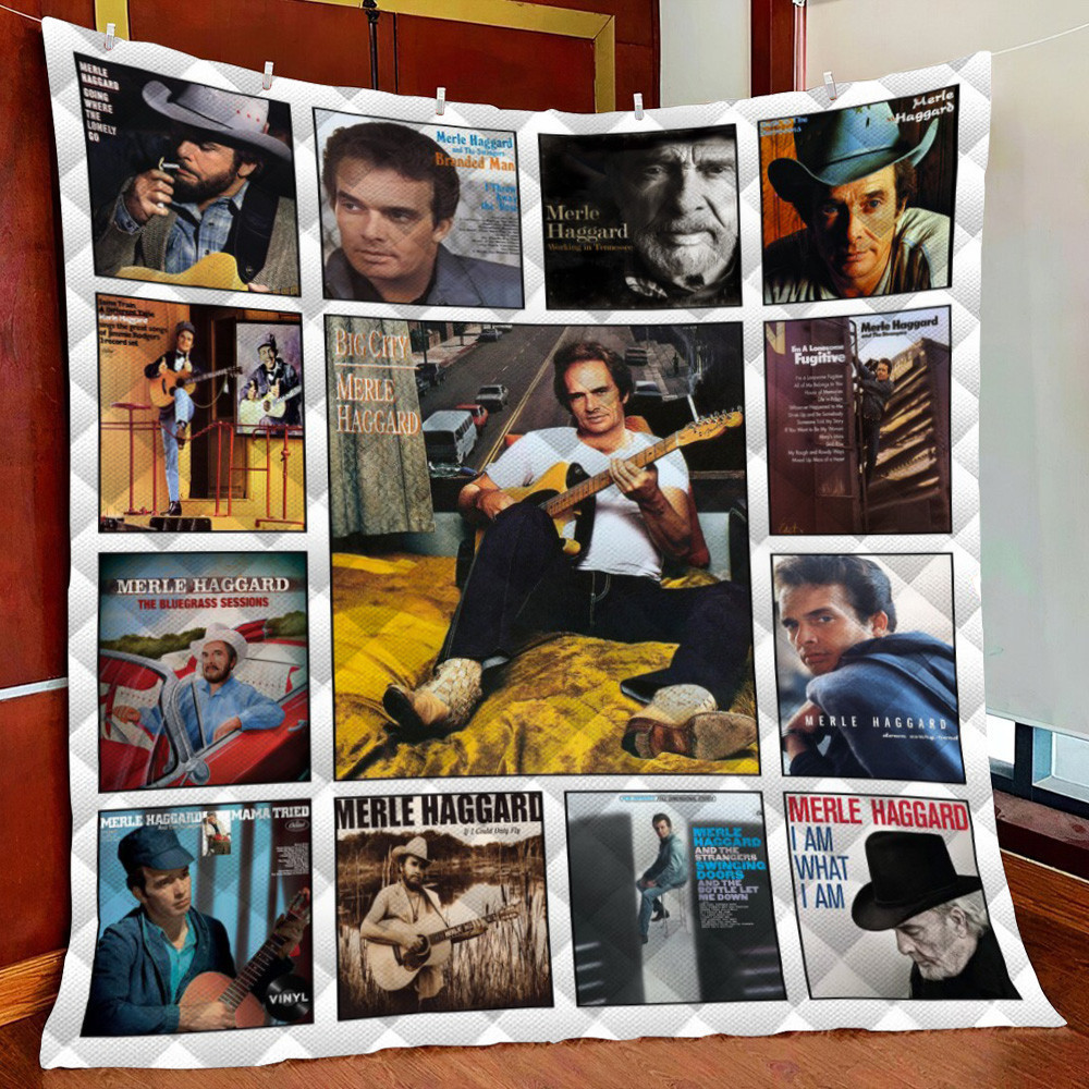 Merle Haggard Fleece Blanket Quilt Blanket For Bed