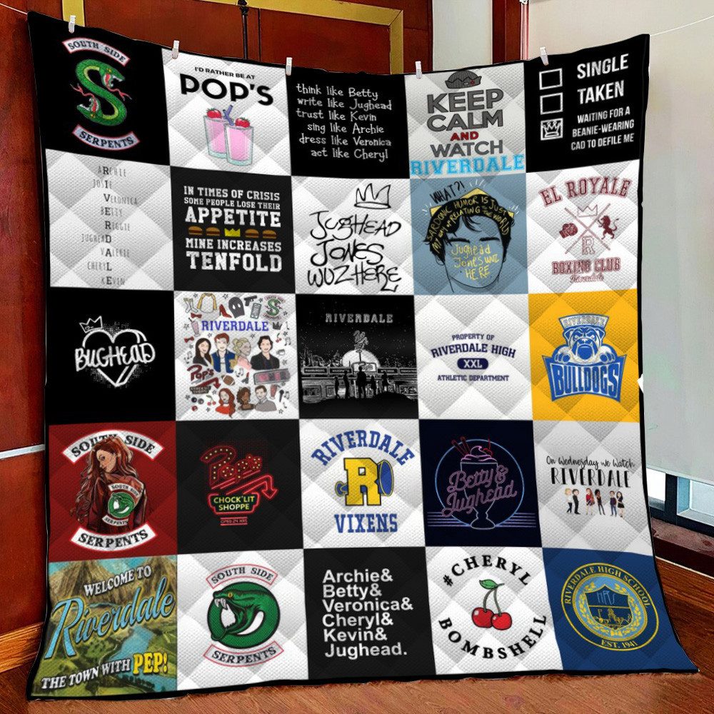 Riverdale Collage Fleece Blanket Quilt Blanket For Bed