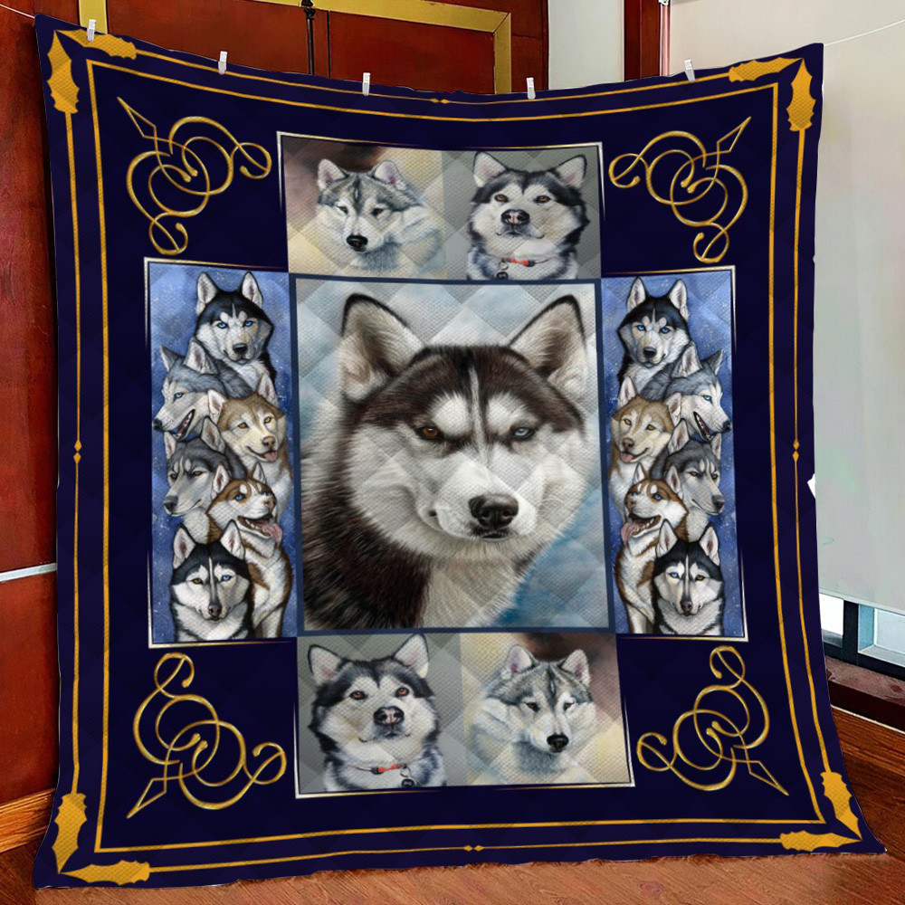 Husky 3 Fleece Blanket Quilt Blanket