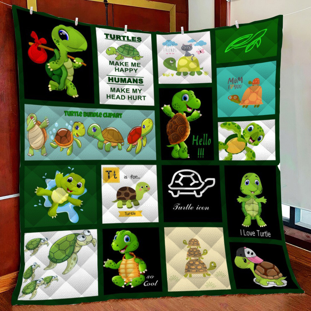 Tur Make Me Happy Fleece Blanket Quilt Blanket