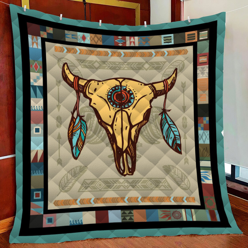 Native American Ver2 Fleece Blanket Quilt Blanket