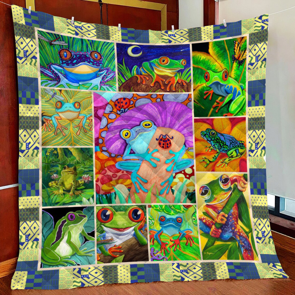 Frog Fleece Blanket Quilt Blanket For Bed
