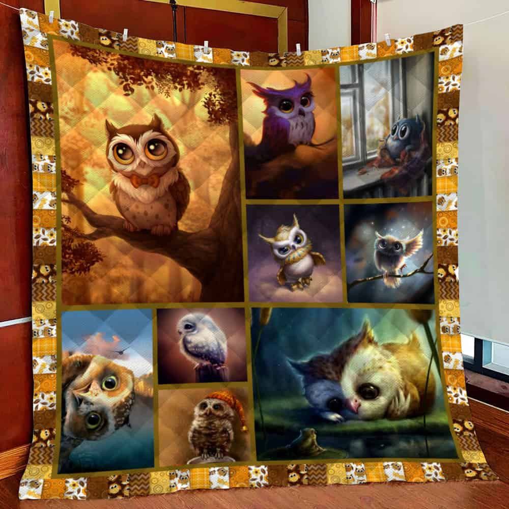 Owl Fleece Blanket Quilt Blanket