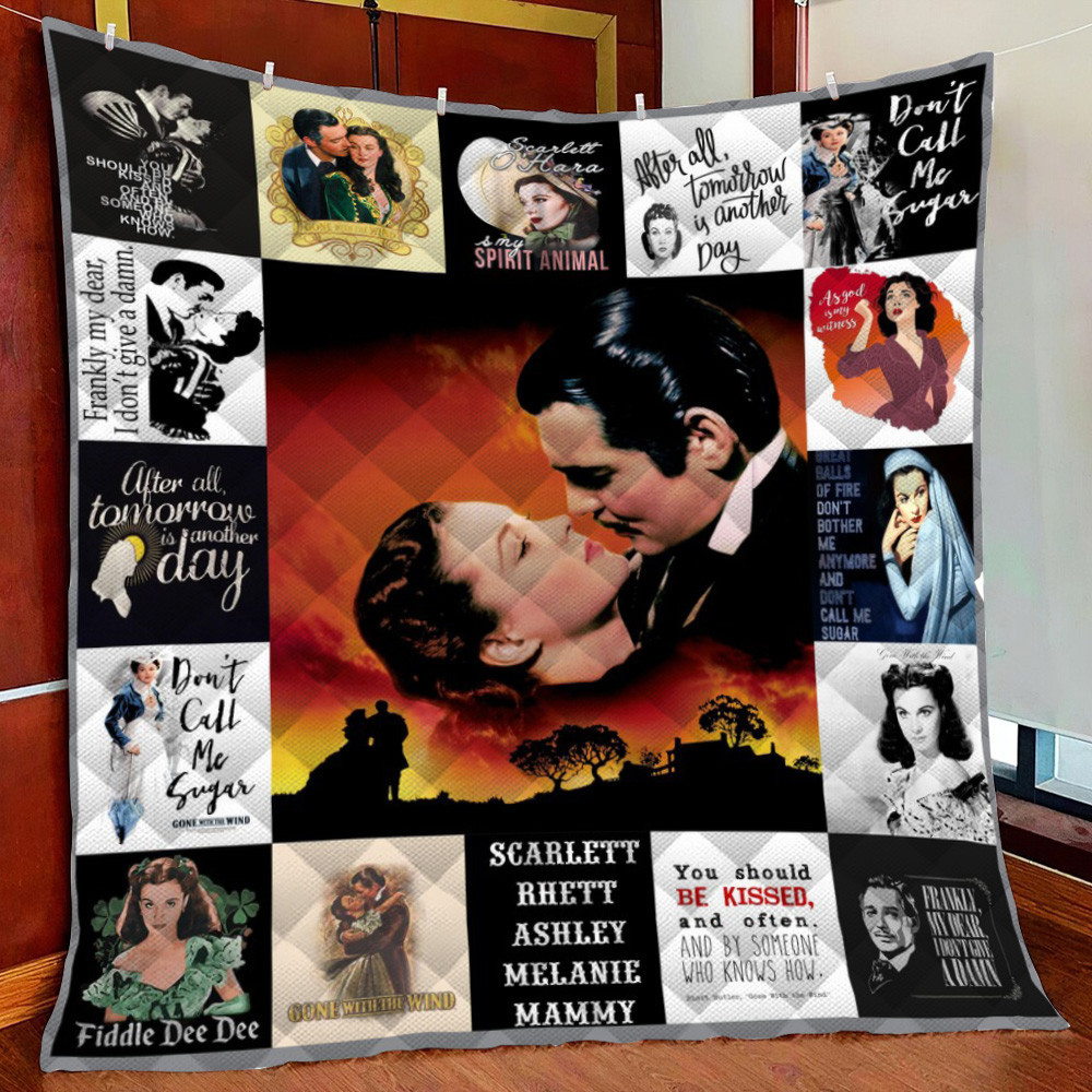 Gone With The Wind Fleece Blanket Quilt Blanket
