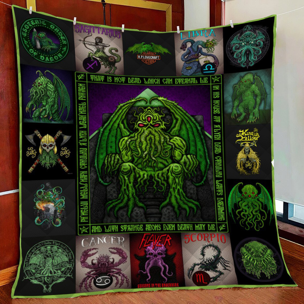 Cthulhu Fleece Blanket Quilt Blanket